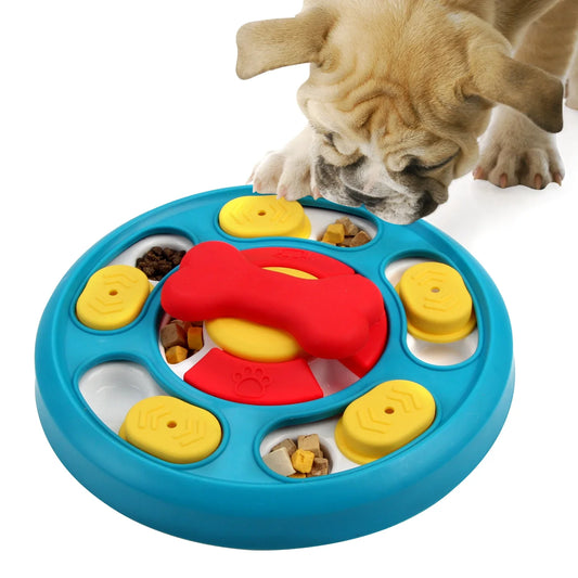 Dog Puzzle Toys Slow Feeder Interactive Increase Puppy IQ Food Dispenser Anti-Choking Tableware Dog Licking Plate Pet Supplies